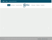 Tablet Screenshot of gedsa.es